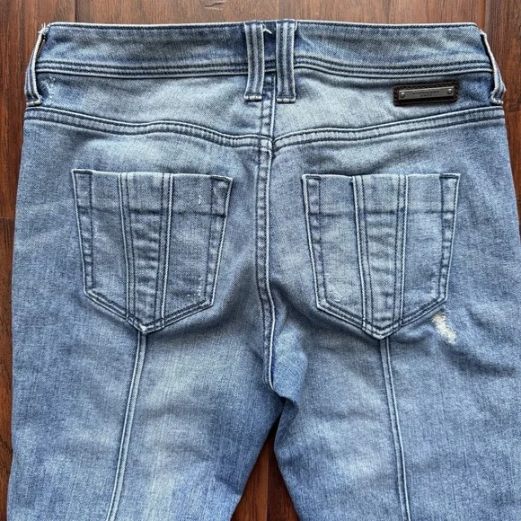 Burberry Brit Westbourne Jeans "Burberry Back Seam" Aesthetic Skinny Ankle Sz 25 - Picture 12 of 16